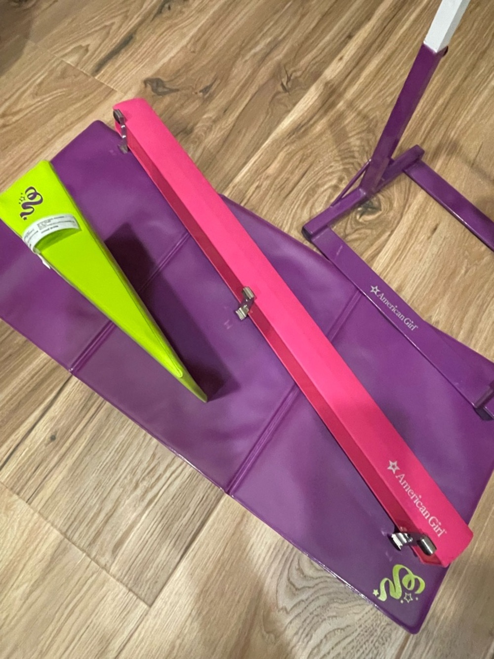 American Girl Doll gymnastics set